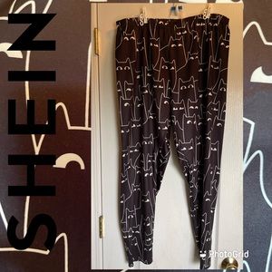 Shein curve 4x cute kitty print leggings